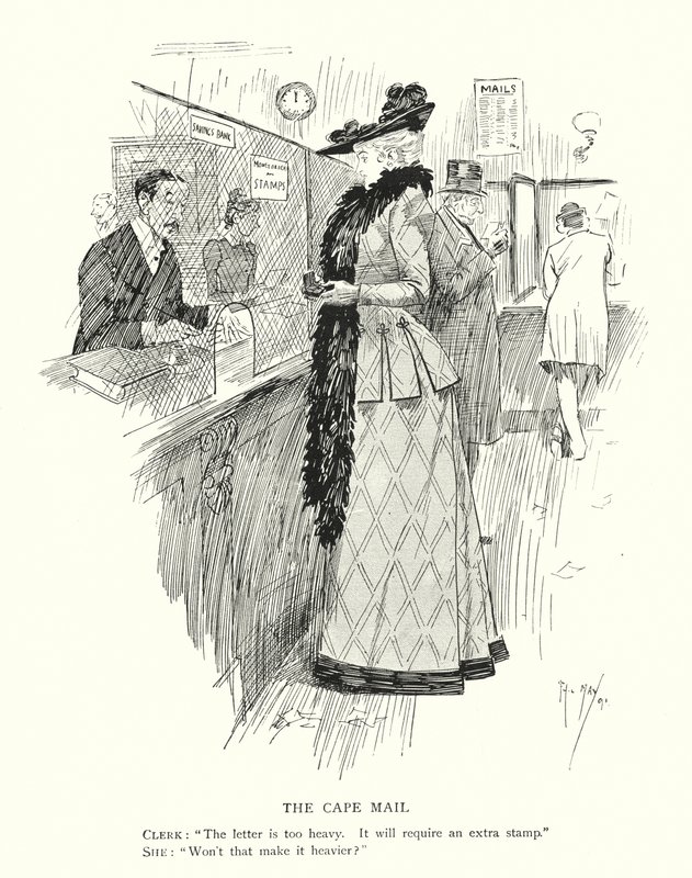 The Cape Mail (litho) af Phil May