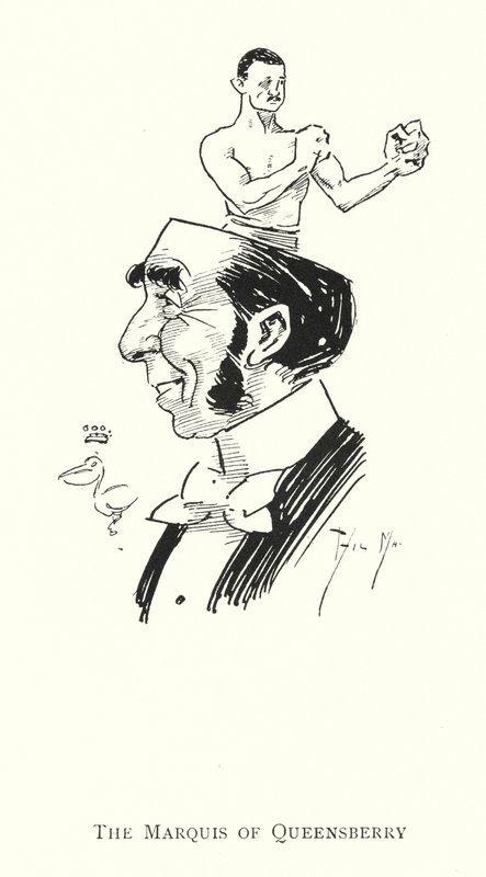 Markisen af Queensberry (litho) af Phil May