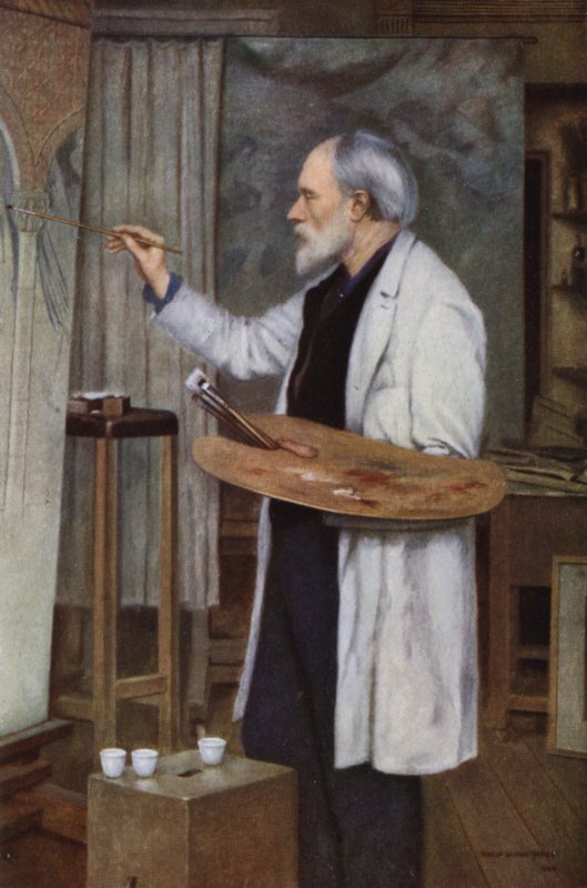 Sir Edward Burne-Jones, fra portrættet af hans søn, Sir Philip Burne-Jones af Philip Burne Jones