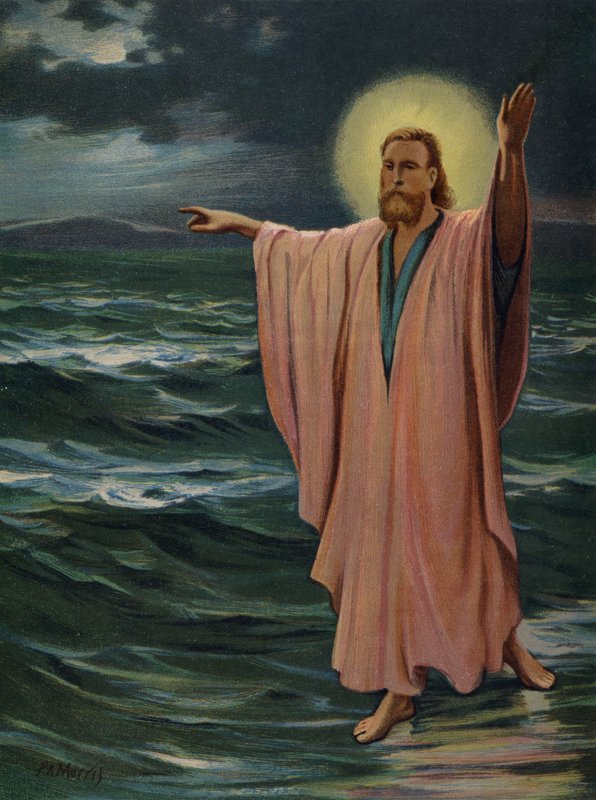 Jesus går på havet af Philip Richard Morris