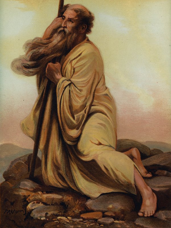 Moses ser på det forjættede land af Philip Richard Morris