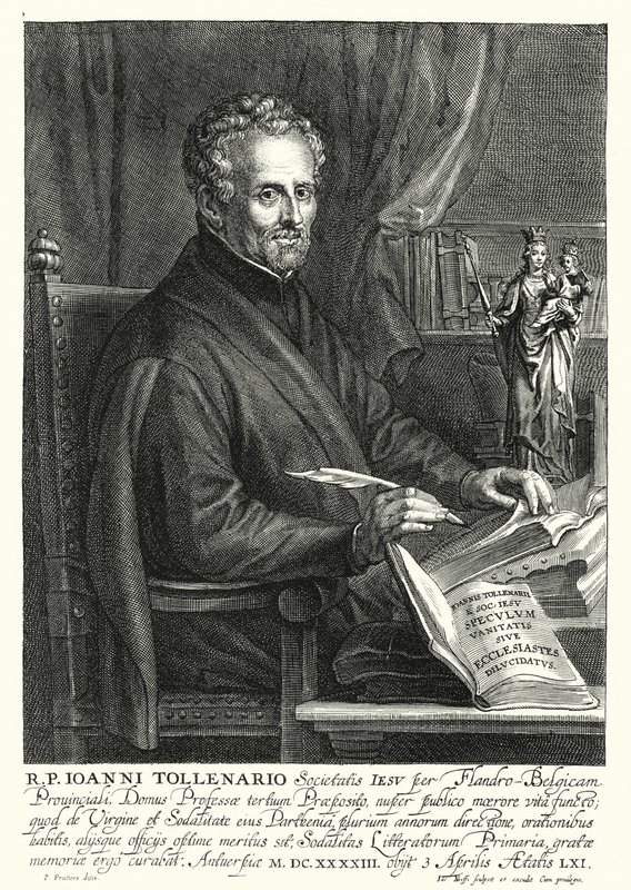 Jan de Toolenaere, flamsk jesuit (gravering) af Philip (after) Fruytiers