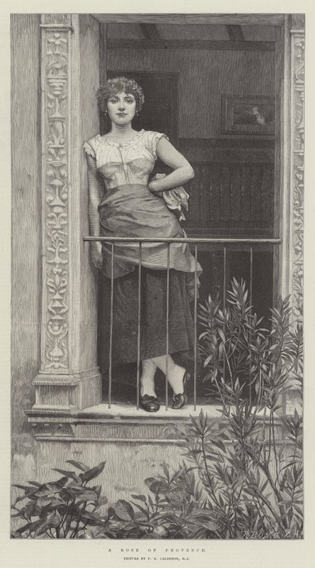 En rose fra Provence af Philip Hermogenes Calderon