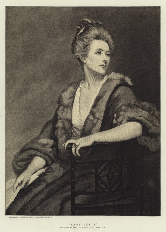 Lady Betty af Philip Hermogenes Calderon