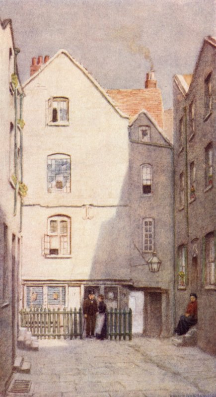 Bagsiden af Green Dragon Tavern, St. Andrews Hill, 1890 af Philip Norman
