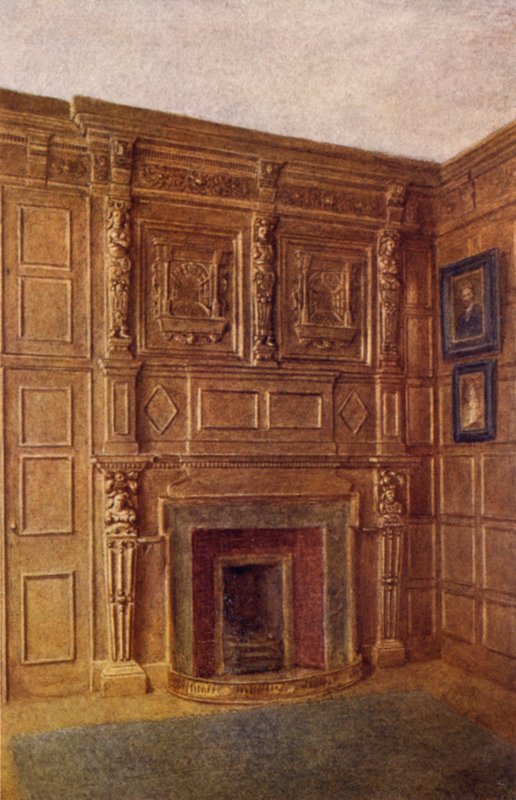 Skorstensstykke og en del af Room at No 4 Coleman Street, 1892 af Philip Norman