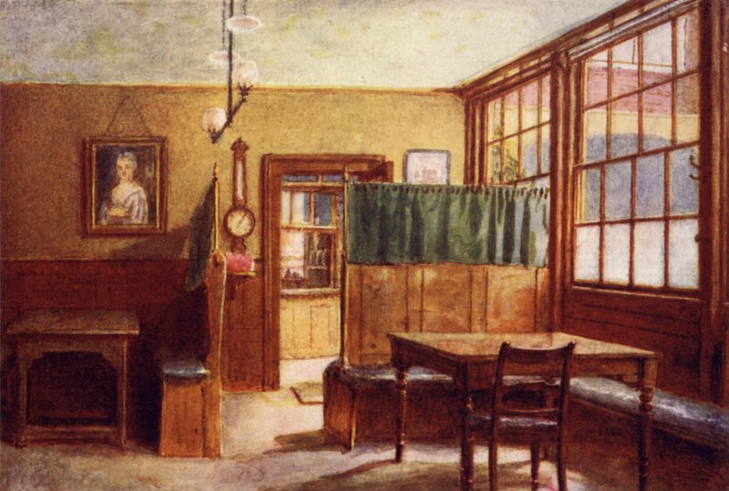 Kaffestue på Old Bell Inn, Holborn, 1897 af Philip Norman