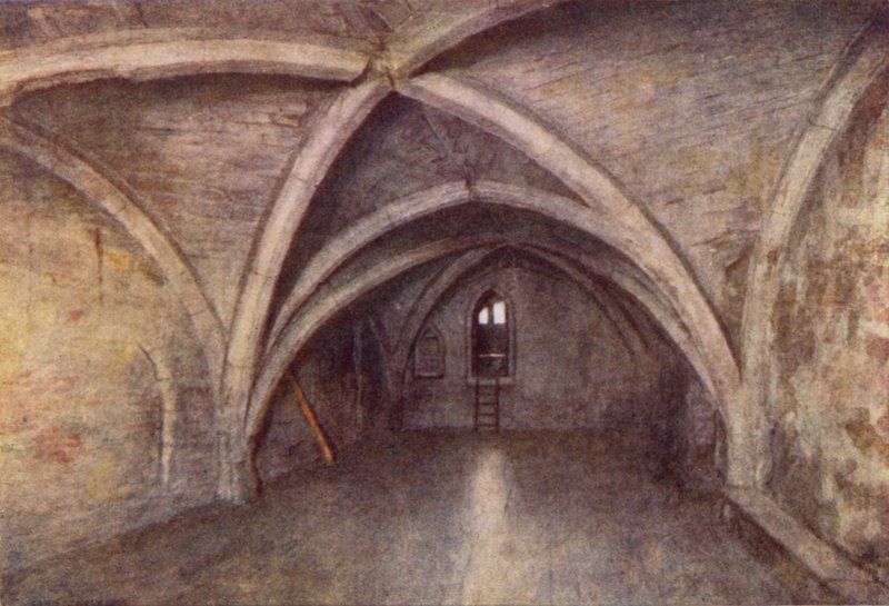 Krypten af Sir John de Pulteneys Mansion, Laurence Poultney Hill, 1894 af Philip Norman