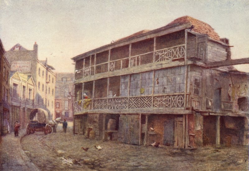 Sidste af Kings Head Inn, Southwark, 1884 af Philip Norman