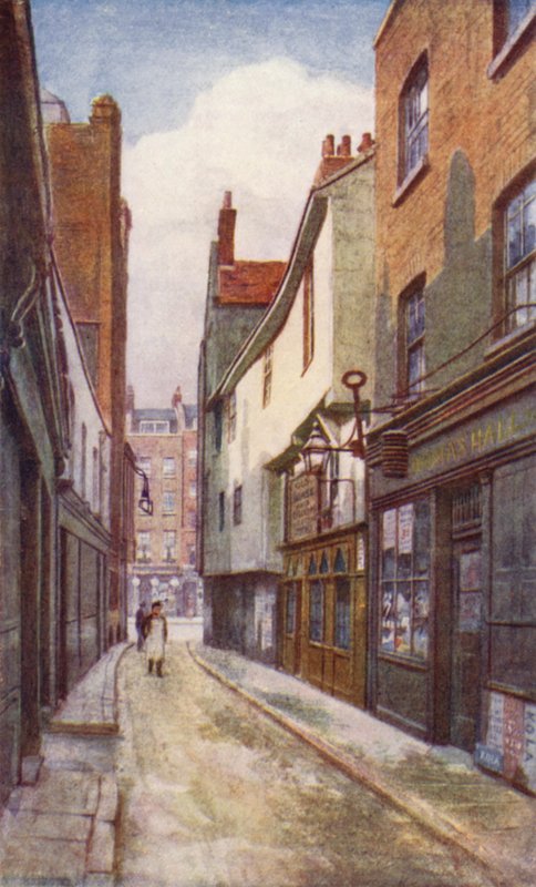 Leather Lane, der ser mod syd mod Holborn, 1897 af Philip Norman