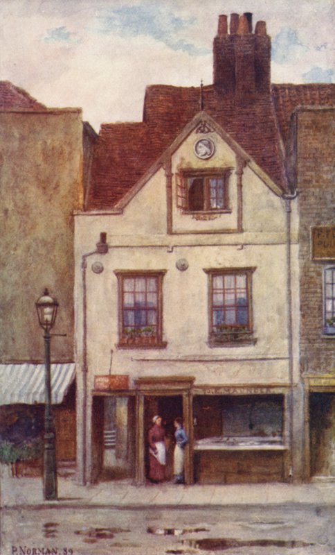 Maunders Fish Shop, Cheyne Walk, 1887 af Philip Norman