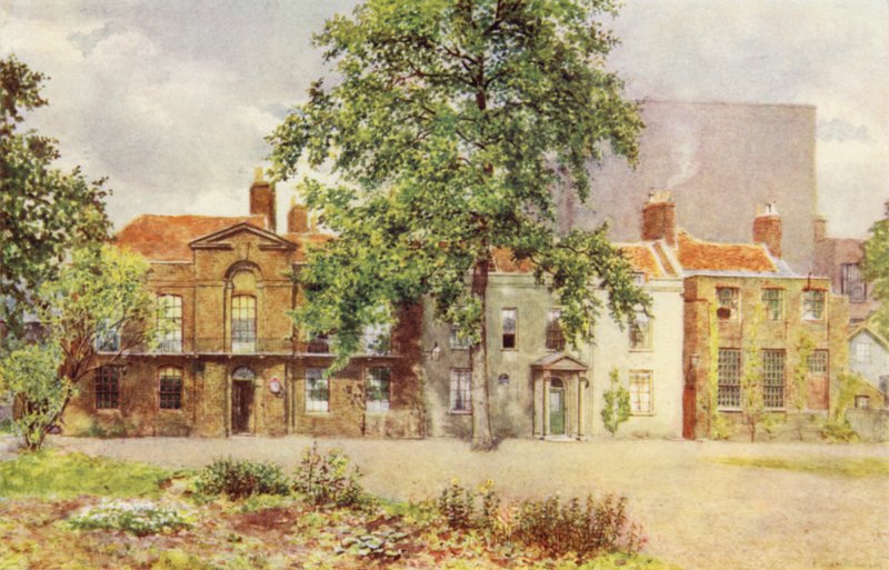Gamle huse på stedet for Victoria and Albert Museum, 1899 af Philip Norman
