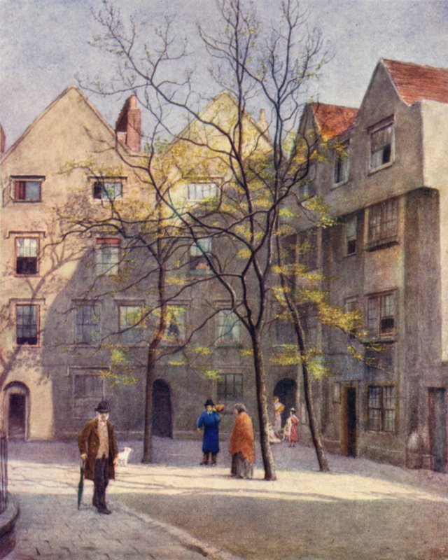 En del af Barnards Inn, Holborn, 1886 af Philip Norman