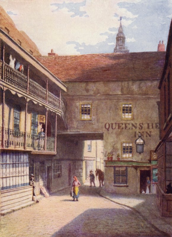 Queens Head Inn, Southwark, 1883 af Philip Norman
