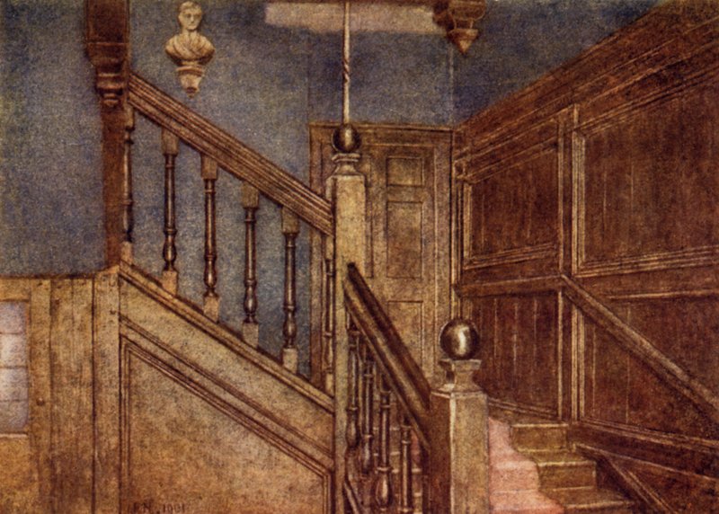 Trappe af Sandford Manor House, 1898 af Philip Norman