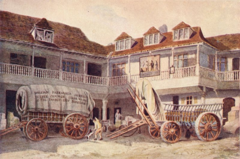 Tabard Inn, Southwark, 1810 af Philip Norman