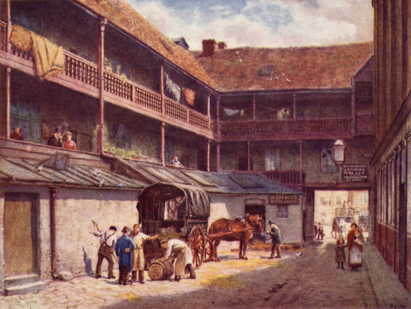 White Hart Inn, Southwark, 1884 af Philip Norman