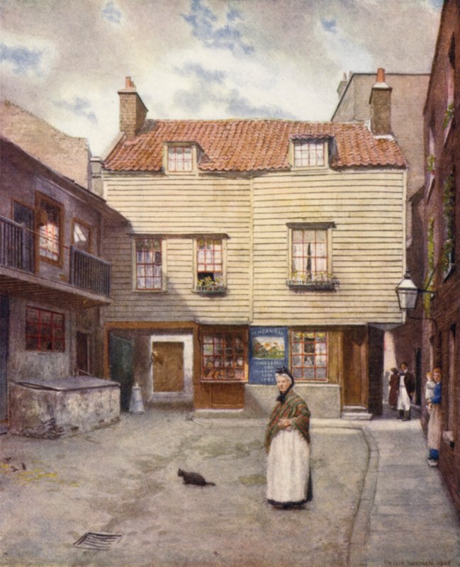 White Hart Yard, Brooke Street, Holborn, 1903 af Philip Norman