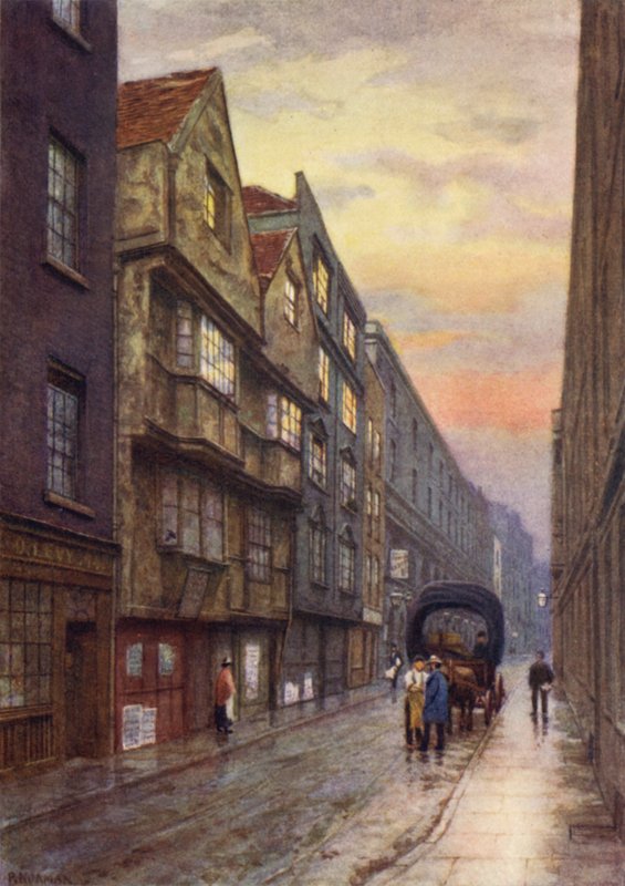 Wych Street, Strand, med udsigt til nordvest, 1901 af Philip Norman