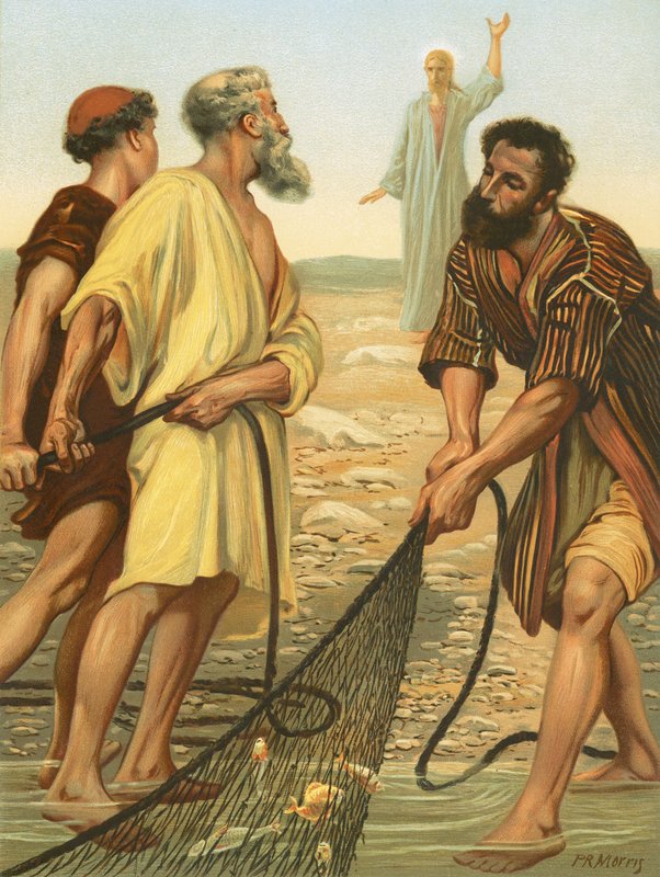 Kristus kalder disciplene af Philip Richard Morris