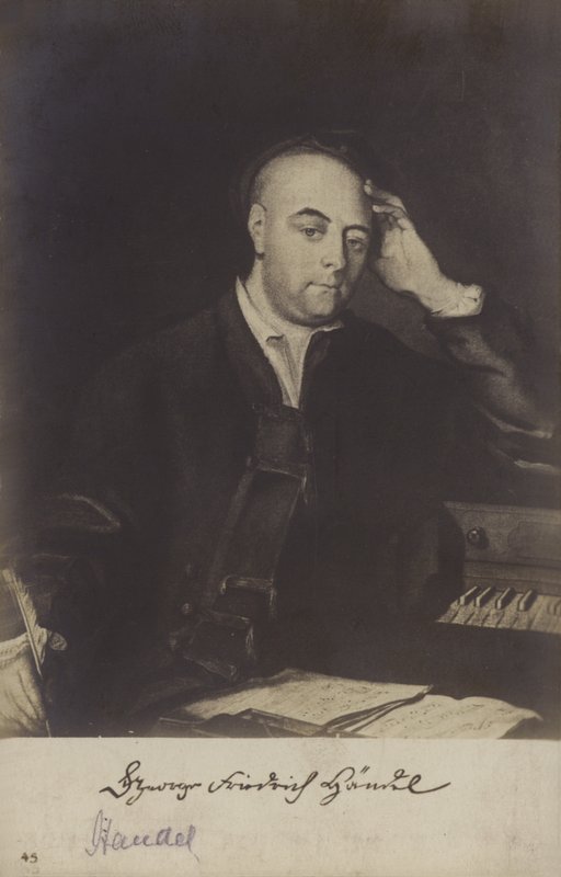 Portræt af Georg Friedrich Händel af Philippe Mercier