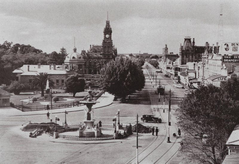 Udsigt over Bendigo, Victoria (s/h foto) af Photographer Australian