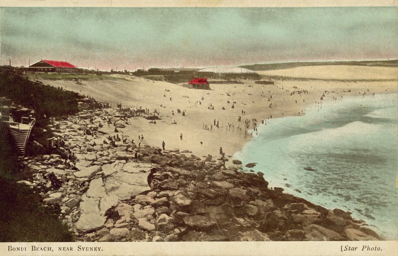 Bondi Beach, Sydney, New South Wales, Australien (farvet foto) af Photographer Australian