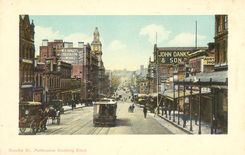 Bourke Street, Melbourne, Victoria, Australien (foto) af Photographer Australian