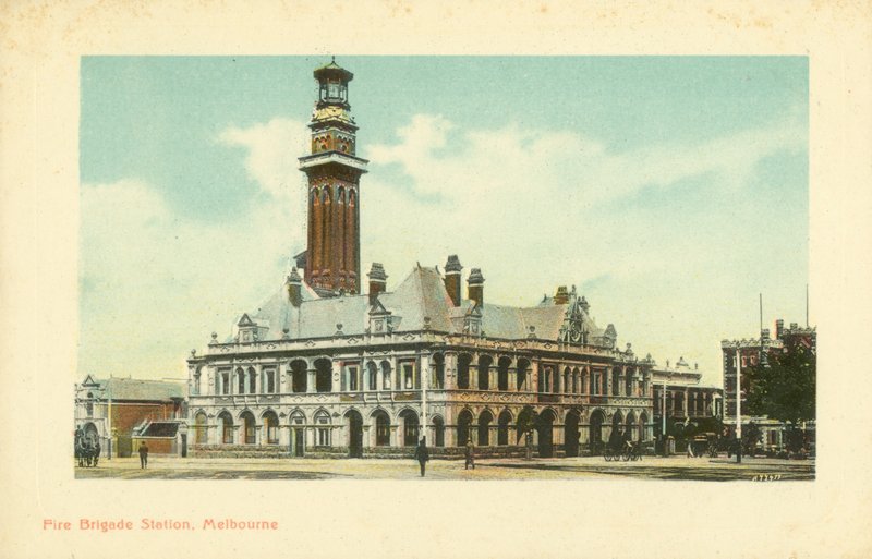 Fire Brigade Station, Melbourne, Victoria, Australien (foto) af Photographer Australian