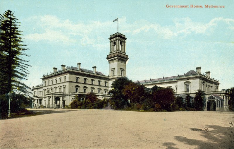 Government House, Melbourne (farvefoto) af Photographer Australian