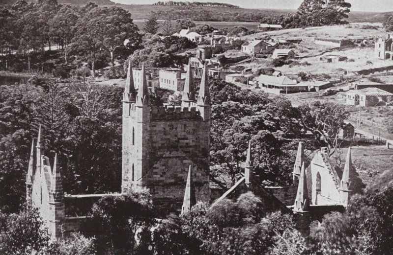 Historiske Port Arthur, Tasmanien (s/h-billede) af Photographer Australian