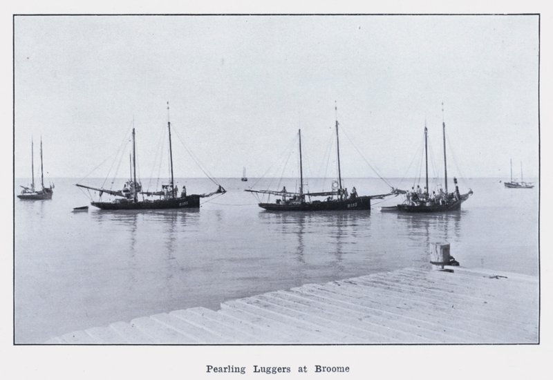 Pearling Luggers at Broome (s/h foto) af Photographer Australian