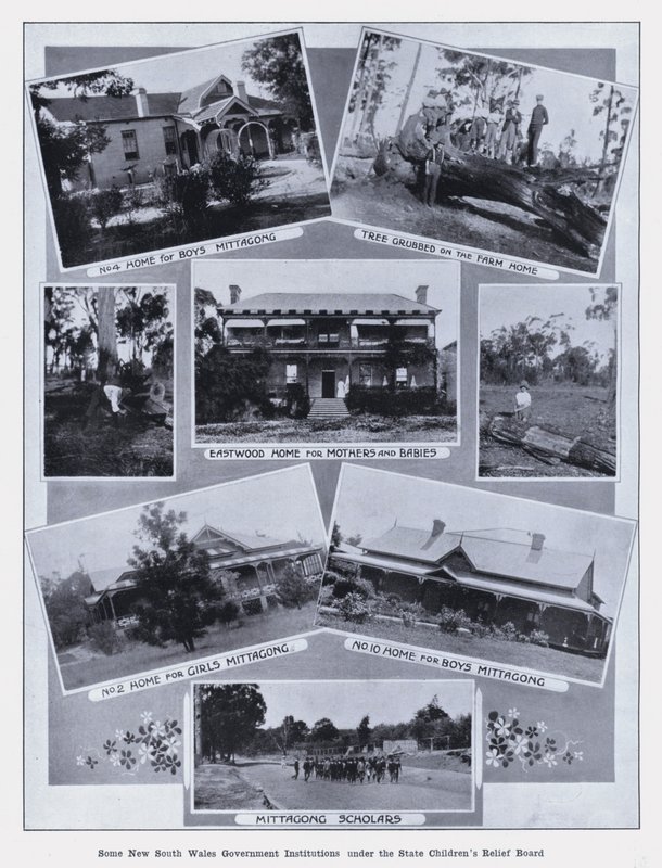 Nogle regeringsinstitutioner i New South Wales under State Children