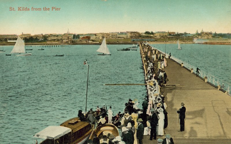 St Kilda fra molen, Melbourne, Victoria, Australien (foto) af Photographer Australian