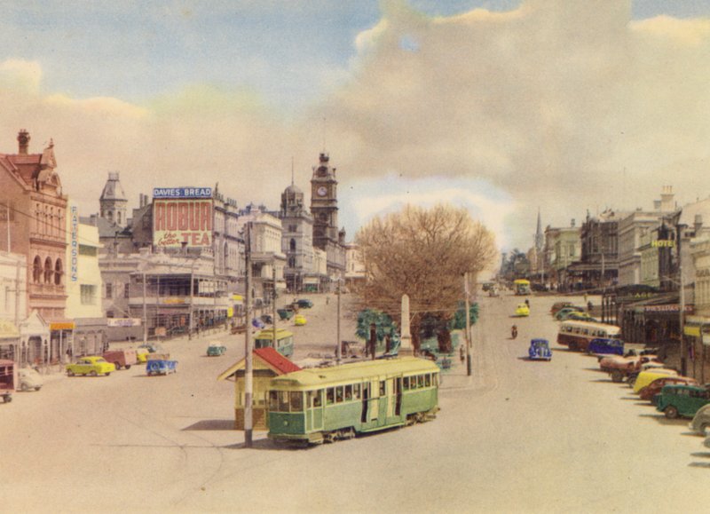 Sturt Street, Ballarat (farvefoto) af Photographer Australian