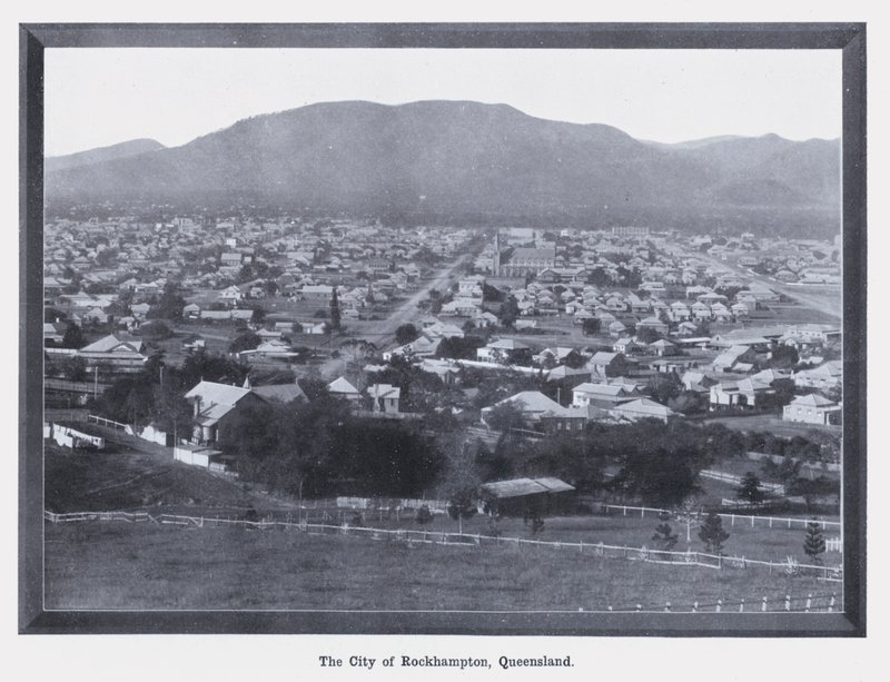 The City of Rockhampton, Queensland (s/h-billede) af Photographer Australian