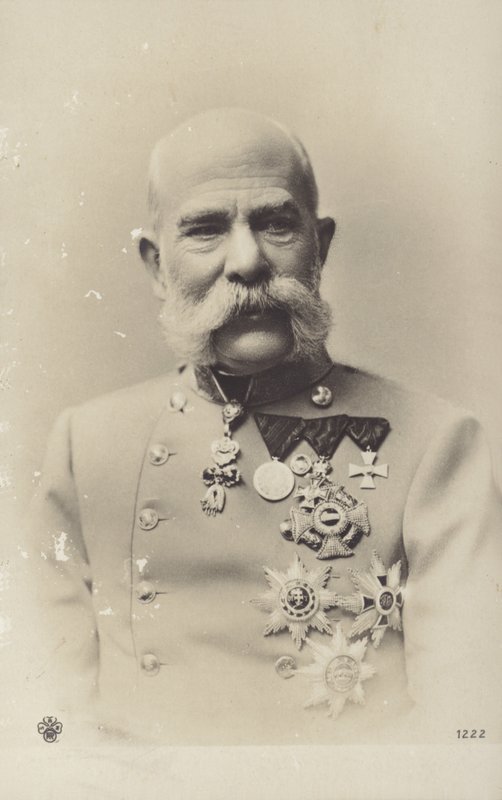 Franz Joseph I (s/h-foto) af Photographer Austrian