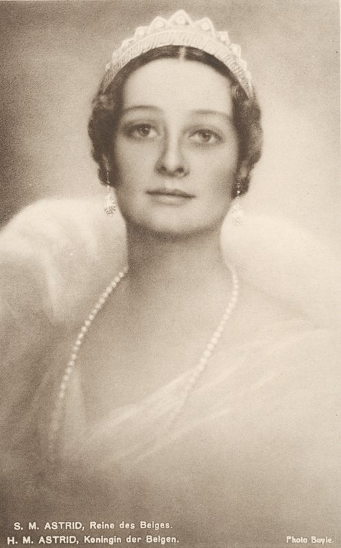 Astrid af Sverige, dronning af belgierne, ægtefælle af Leopold III af Belgien (s/h foto) af Photographer Belgian