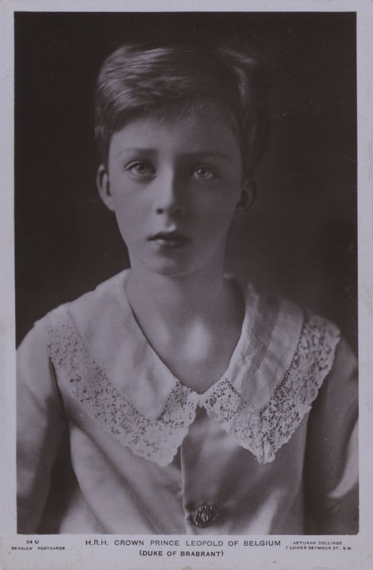 Kronprins Leopold, senere kong Leopold III af Belgien (s/h foto) af Photographer Belgian