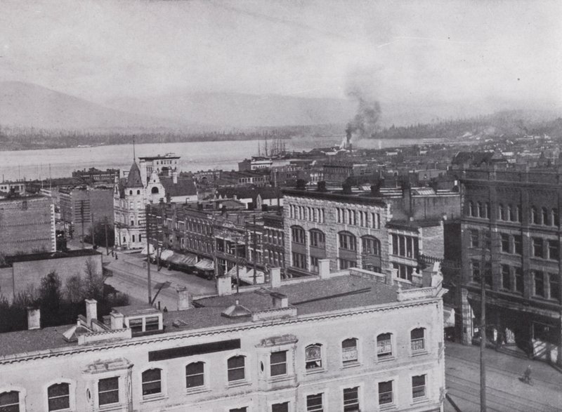 Generel udsigt over Vancouver (s/h foto) af Photographer Canadian