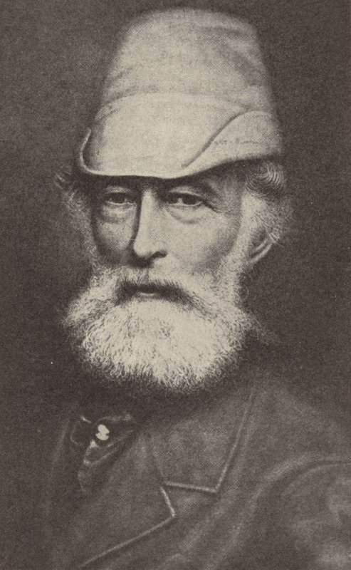 Alfred Krupp, tysk industrimand, der grundlagde Krupp-værket i Essen (s/h-foto) af Photographer German