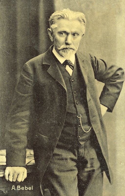 August Bebel, tysk socialistisk politiker (s/h foto) af Photographer German