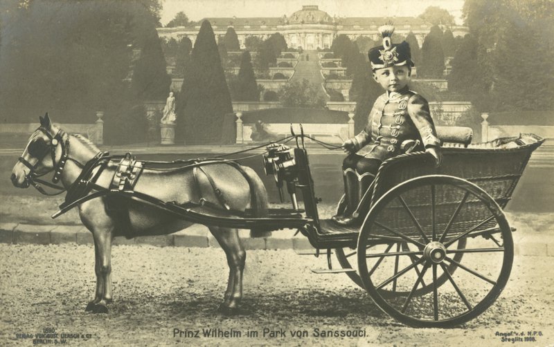 Kronprins Willhelm, Sanssouci Palace, Potsdam (s/h foto) af Photographer German