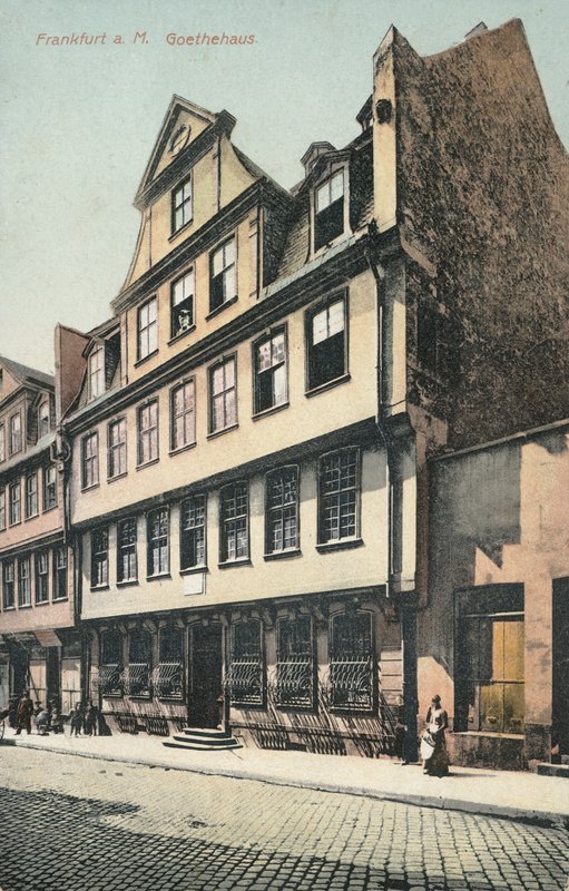 Goethe House, Frankfurt (farvefoto) af Photographer German