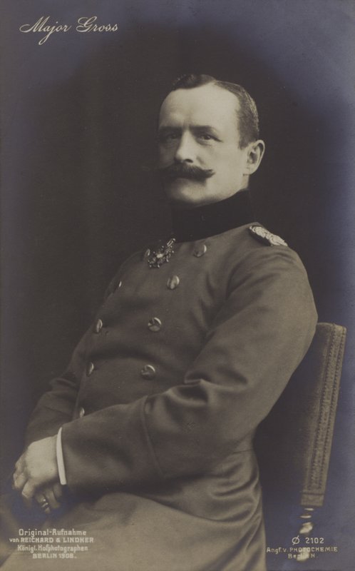 Hans Georg Friedrich Gross, tysk ballonfarer og luftskibskonstruktør (s/h-foto) af Photographer German