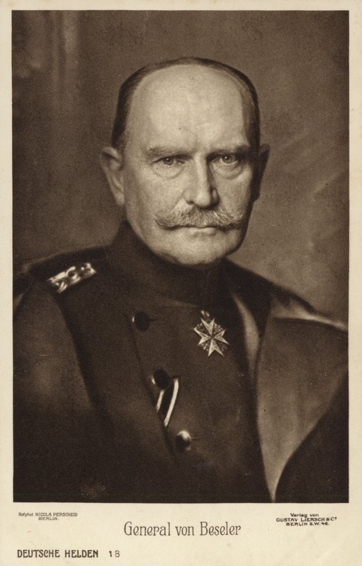 Hans Hartwig von Beseler, tysk general (s/h foto) af Photographer German