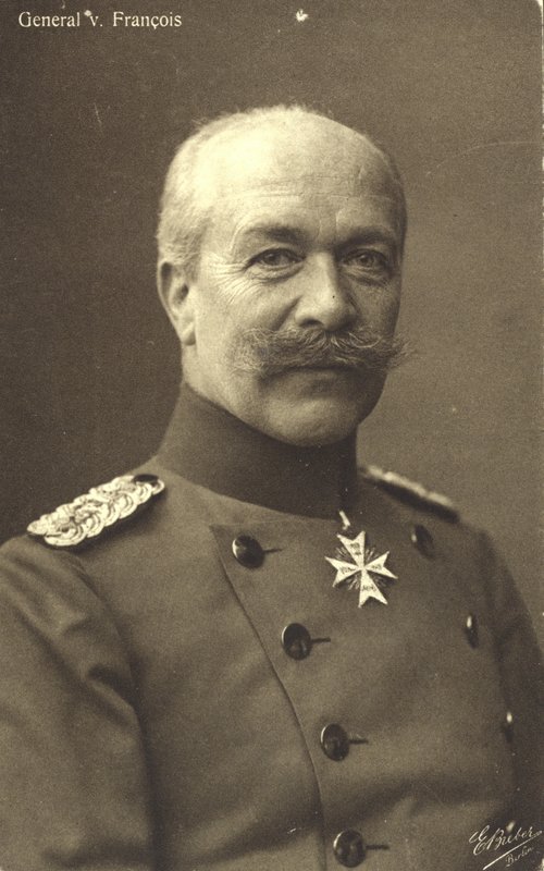 Hermann von Francois, tysk infanterigeneral fra Første Verdenskrig (s/h-foto) af Photographer German