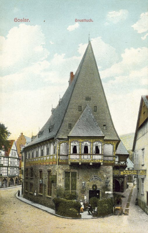 Hotelbrystdug, Goslar (farvefoto) af Photographer German