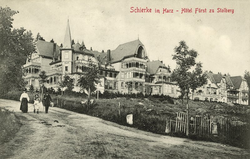 Hotel Furst zu Stolberg, Schierke, Harzen, Tyskland (s/h-billede) af Photographer German