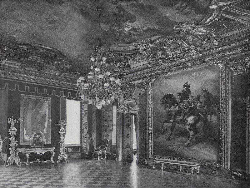Royal Castle, The Red Eagle Room (s/h-billede) af Photographer German